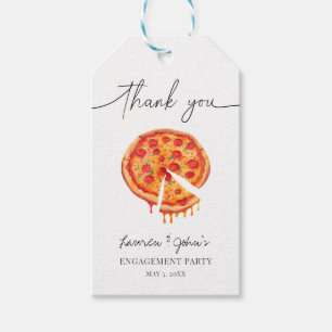 Love and Pizza Engagement Party Gift Tags