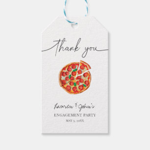 Love and Pizza Engagement Party Gift Tags