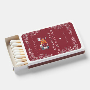 Love and Pizza   Rehearsal Dinner  Matchboxes
