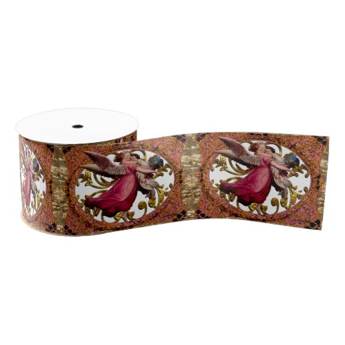 Love and Protection in the arms of an angel Grosgrain Ribbon
