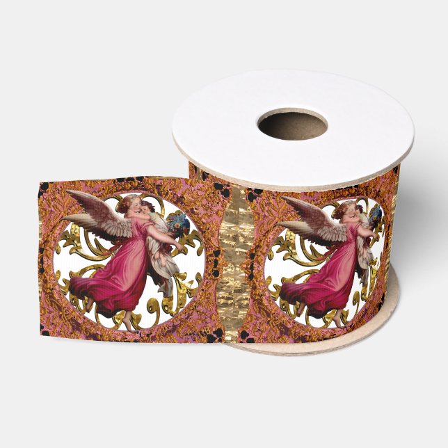 Love and Protection in the arms of an angel Grosgrain Ribbon (Spool)
