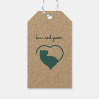 love and purrs gift tags
