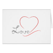 LOVE and red Heart (Front Horizontal)
