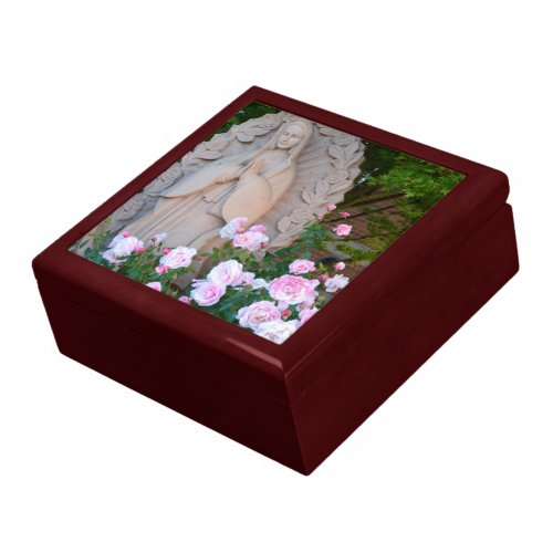 Love and Reverence Mahogany Jewelry Box