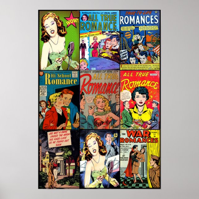 Love and Romance in the 1950's Poster (Front)