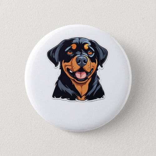 Love and Rottweiler Hugs Pawsitively Hilarious Pet Button
