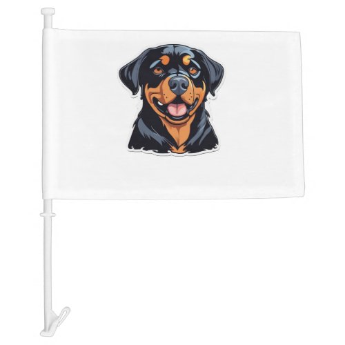 Love and Rottweiler Hugs Pawsitively Hilarious Pet Car Flag