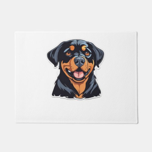 Love and Rottweiler Hugs Pawsitively Hilarious Pet Doormat