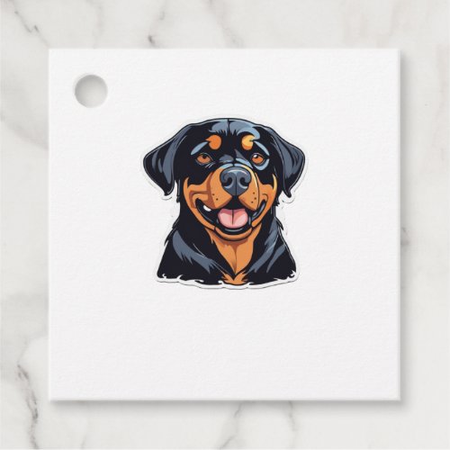 Love and Rottweiler Hugs Pawsitively Hilarious Pet Favor Tags