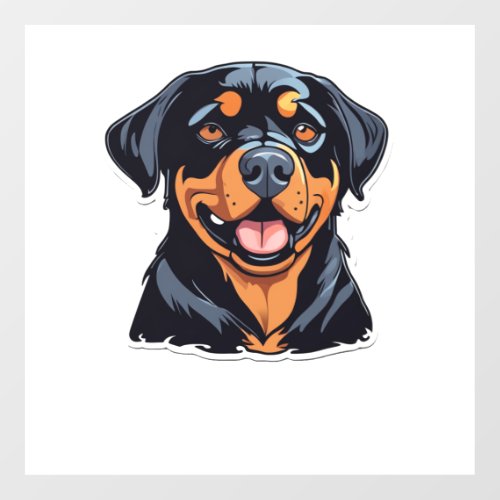 Love and Rottweiler Hugs Pawsitively Hilarious Pet Floor Decals