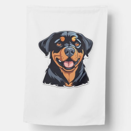 Love and Rottweiler Hugs Pawsitively Hilarious Pet House Flag