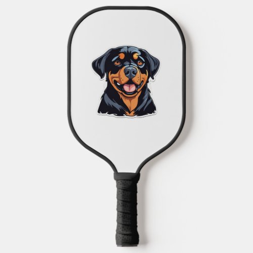 Love and Rottweiler Hugs Pawsitively Hilarious Pet Pickleball Paddle
