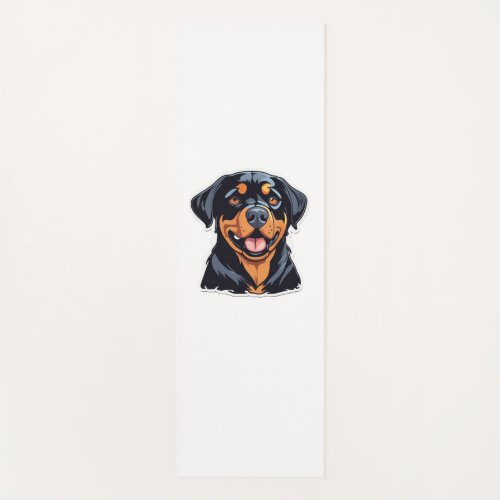 Love and Rottweiler Hugs Pawsitively Hilarious Pet Yoga Mat