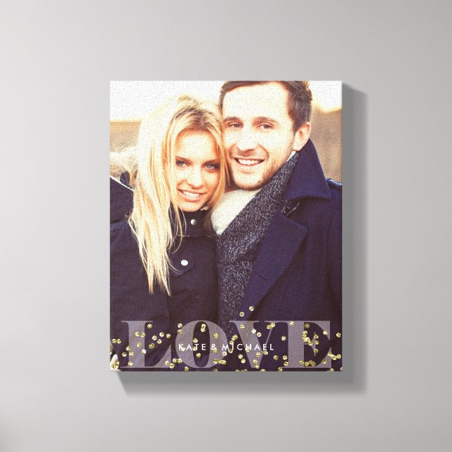 Love and Sparkles Photo Canvas Print (Front)