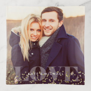 Love and Sparkles Photo Trinket Tray