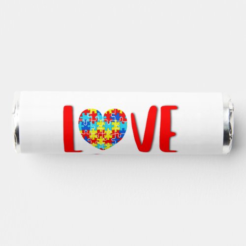 Love And Support 2 spectrum Awareness April Autism Breath Savers Mints