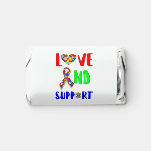 Love And Support 2 spectrum Awareness April Autism Hersheys Miniatures
