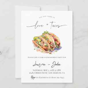 Love and Tacos Engagement Party Invitation