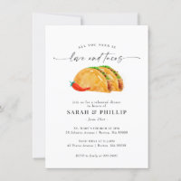 Love and Tacos Rehearsal Dinner Invitation
