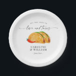 Love and Tacos Rehearsal Dinner Paper Plates<br><div class="desc">Love and Tacos Rehearsal Dinner Paper Plate</div>