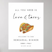 Love and Tacos Rehearsal Dinner Welcome