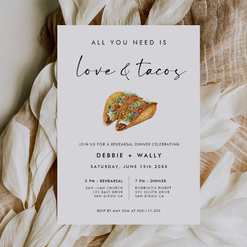 Love and Tacos Wedding Rehearsal Dinner
