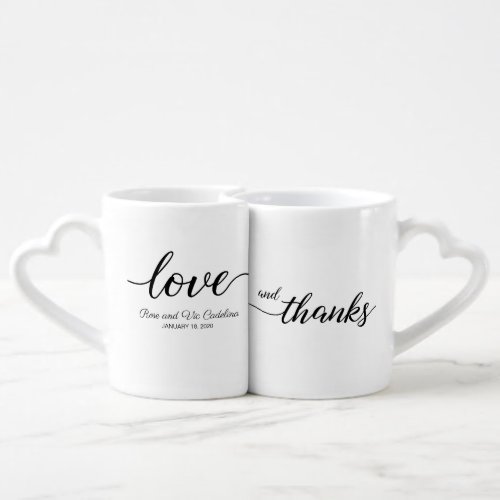 Love and thanks anniversary giveaway coffee mug set