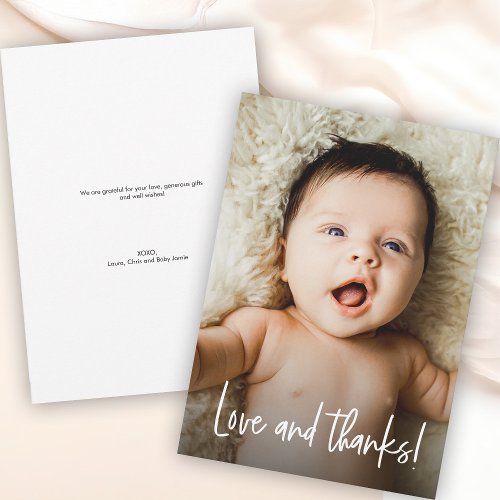 Love and Thanks Baby shower photo