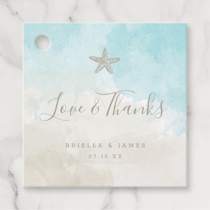 Get Wallpaper Love And Thanks Beach Watercolor Thank You Favor Tags Zazzle For iPhone