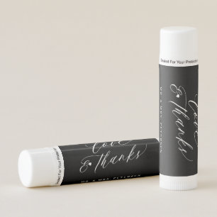Love and thanks name personalized party favor lip balm