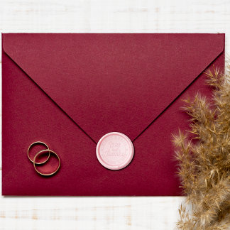 Love and Thanks, names and wedding date Wax Seal Stamp
