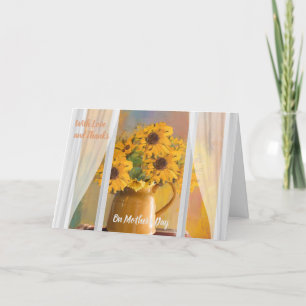 LOVE AND THANKS ON MOTHER'S DAY FLORAL CARD