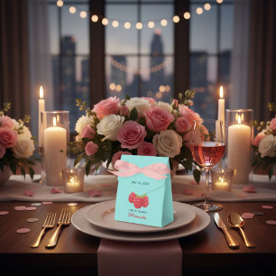 Love and Thanks Raspberry Custom  Favor Boxes