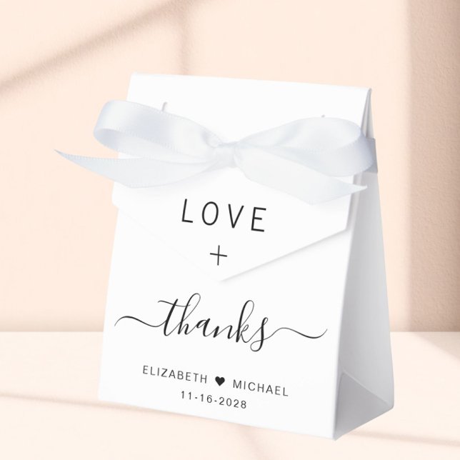 Love And Thanks Wedding Favor Boxes (Creator Uploaded)