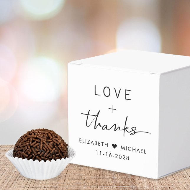 Love And Thanks Wedding Favor Boxes (Creator Uploaded)