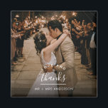Love and Thanks Wedding Photo Thank You Magnet<br><div class="desc">Announcing our Love and Thanks Wedding Photo Thank You Magnet, the perfect way to express gratitude to your loved ones for their support and well wishes on your special day. Each magnet features a heartwarming "Love and Thanks" message elegantly displayed alongside a customizable photo from your wedding day. Whether it's...</div>