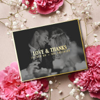 Love and Thanks Wedding Photo Thank You | Overlay