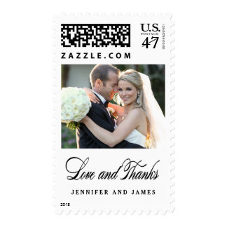Love and Thanks | Wedding Photo Thank You Stamp