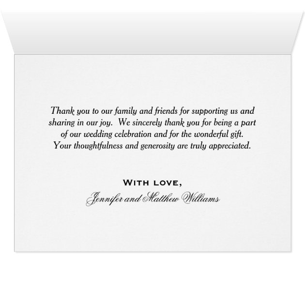Love And Thanks | Wedding Thank You Card