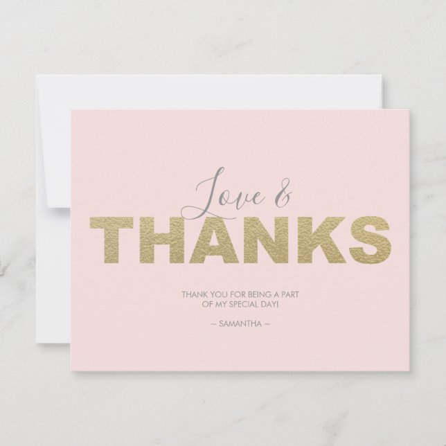 Love and Thanks X and O Thank You (Front)