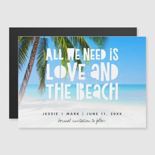 Love and the Beach Destination Save the Date