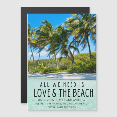Love and the Beach Destination Wedding Save Date 