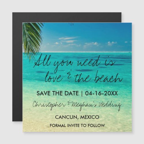 Love and The Beach Wedding Save the Date