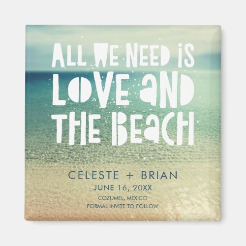 Love and the Beach Wedding Save the Date