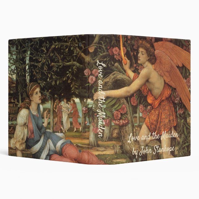 Love and the Maiden by John Stanhope 3 Ring Binder (Background)