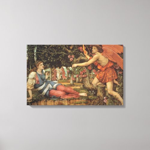 Love and the Maiden by John Stanhope Canvas Print