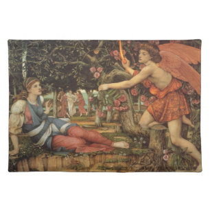 Love and the Maiden by John Stanhope Cloth Placemat