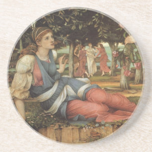 Love and the Maiden by John Stanhope Drink Coaster