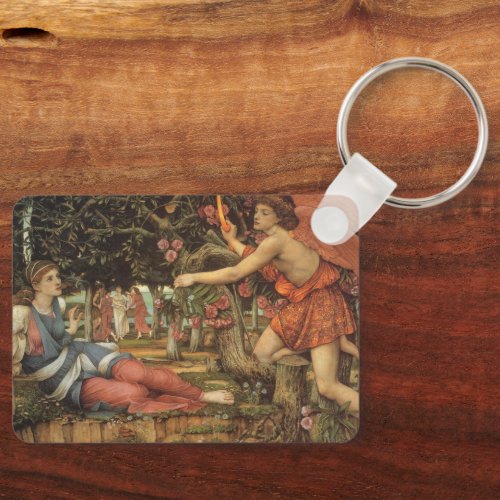Love and the Maiden by John Stanhope Keychain