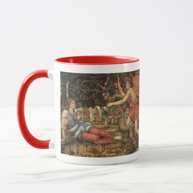 Love and the Maiden by John Stanhope Mug (Left)